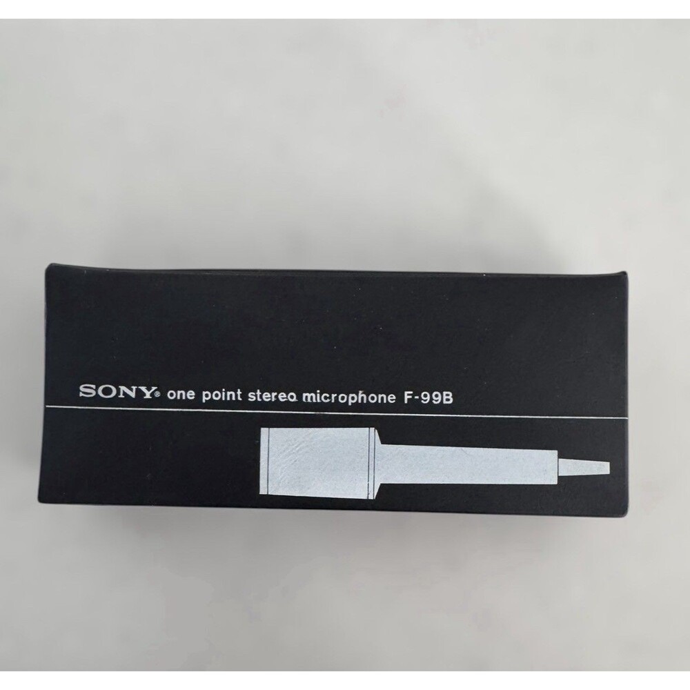 Sony F-99B One-Point Stereo  Dynamic Microphone Original Box